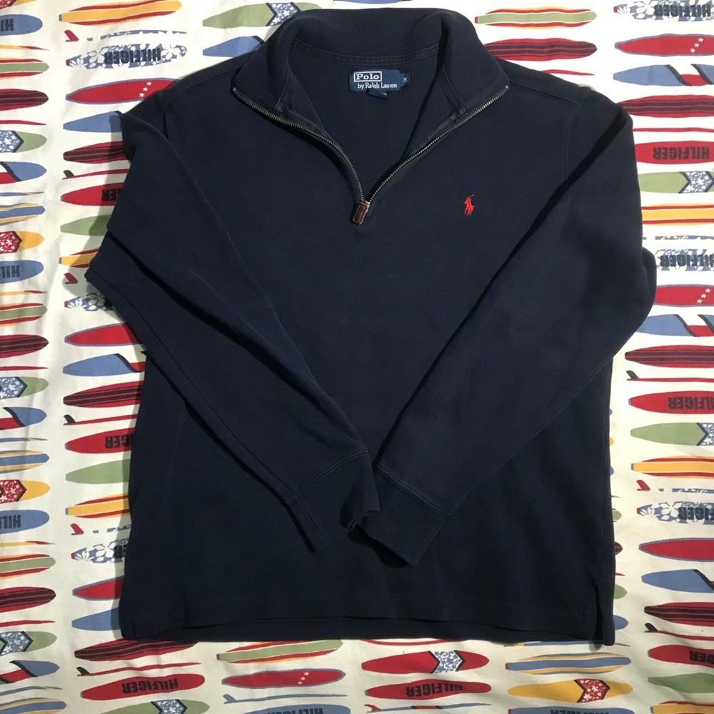 Ralph Lauren Polo 1/4 Zip MEDIUM NAVY